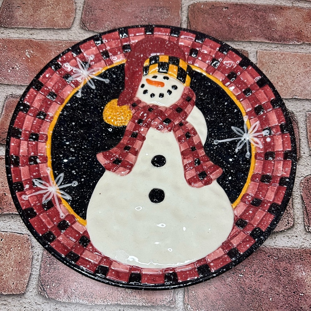 Bella Casa 10" Snowman Plate